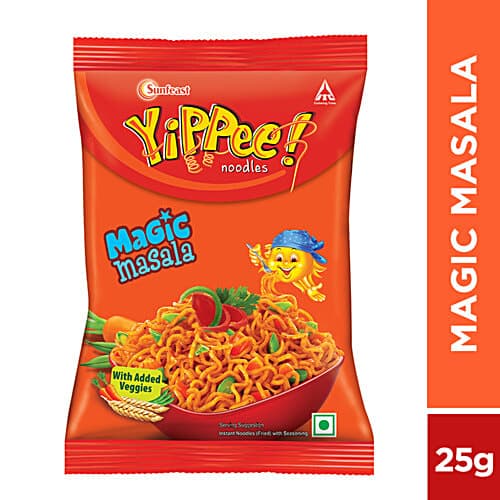 Sunfeast YiPPee! Magic Masala Long Slurpy Noodles - With Real Vegetables & Nutrients