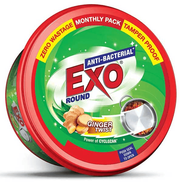 Exo Anti-Bacterial Round Ginger Twist Dishwash Bar